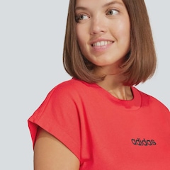 Camiseta Feminina adidas Manga Curta Logo Linear - Foto 5