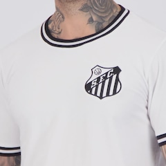 Camisa Do Santos Retrô Vintage - FutFanatics - Masculina - Foto 5