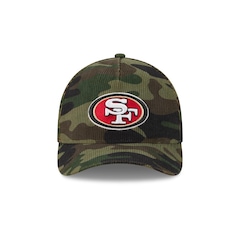 Boné New Era 9Forty M-Crown A-Frame San Francisco 49ers NFL Salute Service 2025 Masculino - Foto 2
