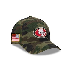 Boné New Era 9Forty M-Crown A-Frame San Francisco 49ers NFL Salute Service 2025 Masculino - Foto 3