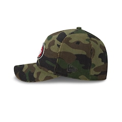 Boné New Era 9Forty M-Crown A-Frame San Francisco 49ers NFL Salute Service 2025 Masculino - Foto 5