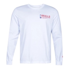Camiseta New Era Chicago Bulls Manga Longa Style Masculina - Foto 1
