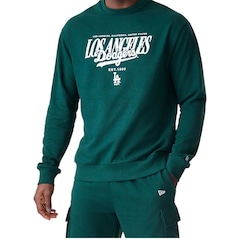 Blusão de Moletom New Era Los Angeles Dodgers Importado Fleece Top Masculino - Foto 6