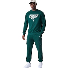 Blusão de Moletom New Era Los Angeles Dodgers Importado Fleece Top Masculino - Foto 7