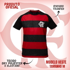 Camisa do Flamengo Dive Rubro Negro Braziline - Masculina - Foto 2