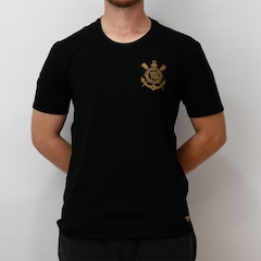 Camisa do Corinthians Black Gold Coimbra - Masculina - Foto 2