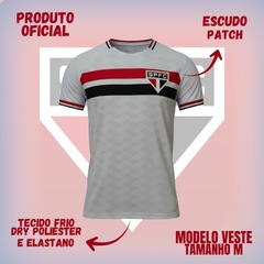 Camisa do São Paulo Raglan Bench Braziline - Masculina - Foto 2