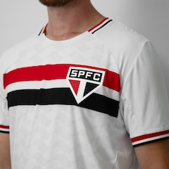 Camisa do São Paulo Raglan Bench Braziline - Masculina - Foto 4