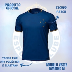 Camisa do Cruzeiro Raglan Bench Braziline - Masculina - Foto 2