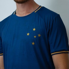 Camisa do Cruzeiro Raglan Bench Braziline - Masculina - Foto 4