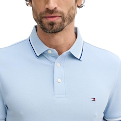 Camisa Polo Tommy Hilfiger Tipped Slim Fit Masculina - Foto 4