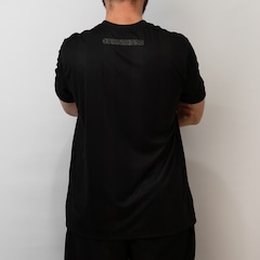 Camisa do Corinthians Dry All Black Listrada Bordado Coimbra - Masculina - Foto 6