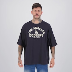 Camiseta New Era MLB Los Angeles Dodgers Heritage Masculina - Foto 1