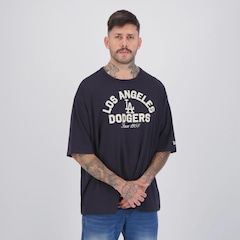 Camiseta New Era MLB Los Angeles Dodgers Heritage Masculina - Foto 2