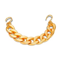 Jibbitz Crocs Corrente Cubana Dourada - Foto 2