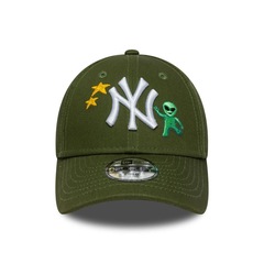 Boné New Era 9Forty New York Yankees MLB Verde Logo Infantil - Foto 2