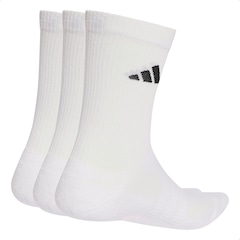 Meia Cano Alto adidas Unissex Cushioned Crew 3 Pares Unissex - Foto 2