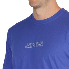 Camiseta Rip Curl Outline Eletric Cobalt Masculina - Foto 3
