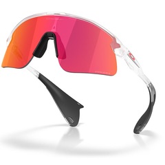 Óculos de Sol Unissex Oakley Stunt Devil S Matte Clear Prizm Field - Foto 4
