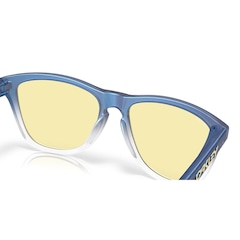 Óculos de Sol Unissex Oakley Frogskins Matte Cyan/Blue/Clear Shift - Foto 6