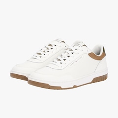 Tênis Masculino Tommy Hilfiger TH Basket Core LTH Ecru Arm Green - Foto 2