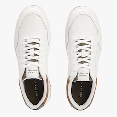 Tênis Masculino Tommy Hilfiger TH Basket Core LTH Ecru Arm Green - Foto 4