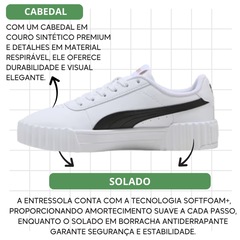 Tênis Puma Carina 3.0 Bdp E Meia - Feminino - Foto 3