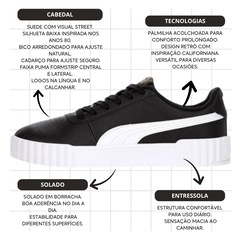 Tênis Puma Carina 3.0 BDP Feminino - Foto 5