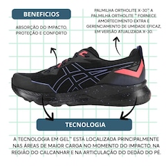 Kit Tênis Feminino Asics Gel-Kambarah + 1 Par de Meia - Foto 3