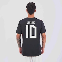 Camisa São Paulo Dry Tricolor Preta 10 Luciano Masculino - Foto 1