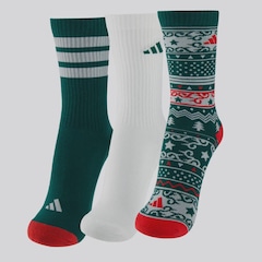 Kit Meia adidas GFX Cano Alto 3 Pares - Foto 1