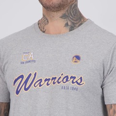 Camiseta NBA Golden State Warriors Cursive Masculina - Foto 4