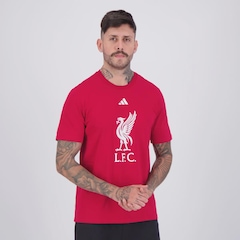 Camiseta adidas Liverpool DNA Masculina - Foto 2
