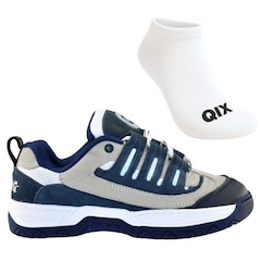 Kit Tênis Qix Revolution Sabotage + Meia - Masculino - Foto 1