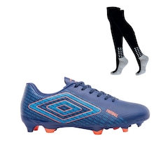 Kit Chuteira de Campo Adulto Umbro Football + Meião - Foto 1