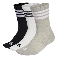 Meia adidas Três Listras Sportswear com Amortecimento Unissex - 3 Pares - Foto 1
