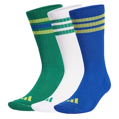 Meia adidas Três Listras Sportswear com Amortecimento Unissex - 3 Pares - Foto 1