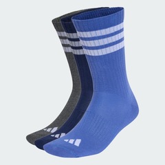 Meia adidas Três Listras Sportswear com Amortecimento Unissex - 3 Pares - Foto 2