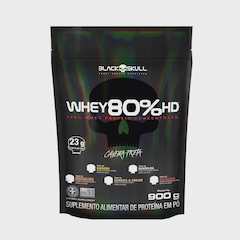 Whey Protein Concentrado 80% HD - Refil 900G - BLACK SKULL - Foto 1