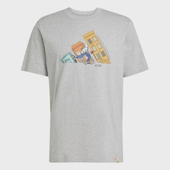 CAMISETA ADIDAS ESTAMPADA SKATE MASCULINA - Foto 1
