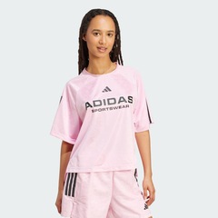 Camiseta adidas Jacquard Tiro x Common Goal Feminina - Foto 4