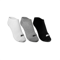 Kit Meias New Balance Cano Invisível com 3 Pares - Feminina - Foto 1