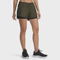 Shorts 2 em 1 Under Armour Tech Play Feminino - Foto 2