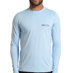 Camiseta Hurley Surf Manga Longa Sticker Masculina - Foto 1