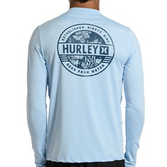 Camiseta Hurley Surf Manga Longa Sticker Masculina - Foto 2