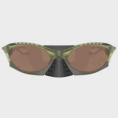 Óculos de Sol Oakley Plantaris Matte Trans Fern Prizm Tungsten Masculino - Foto 3