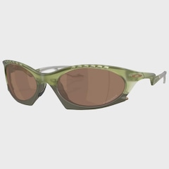 Óculos de Sol Oakley Plantaris Matte Trans Fern Prizm Tungsten Masculino - Foto 4