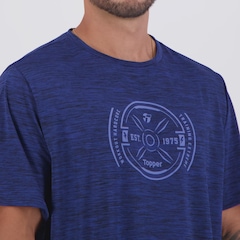 Camiseta Topper Treino Print Plus Size Masculina - Foto 5