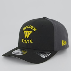 Boné Aba Curva New Era NBA Golden State Warriors 970SS Unissex - Foto 1