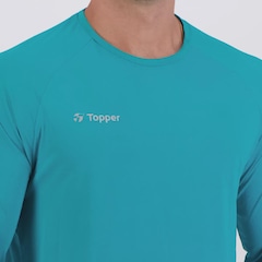 Camiseta Topper Basic Poliamida Manga Longa Masculina - Foto 5